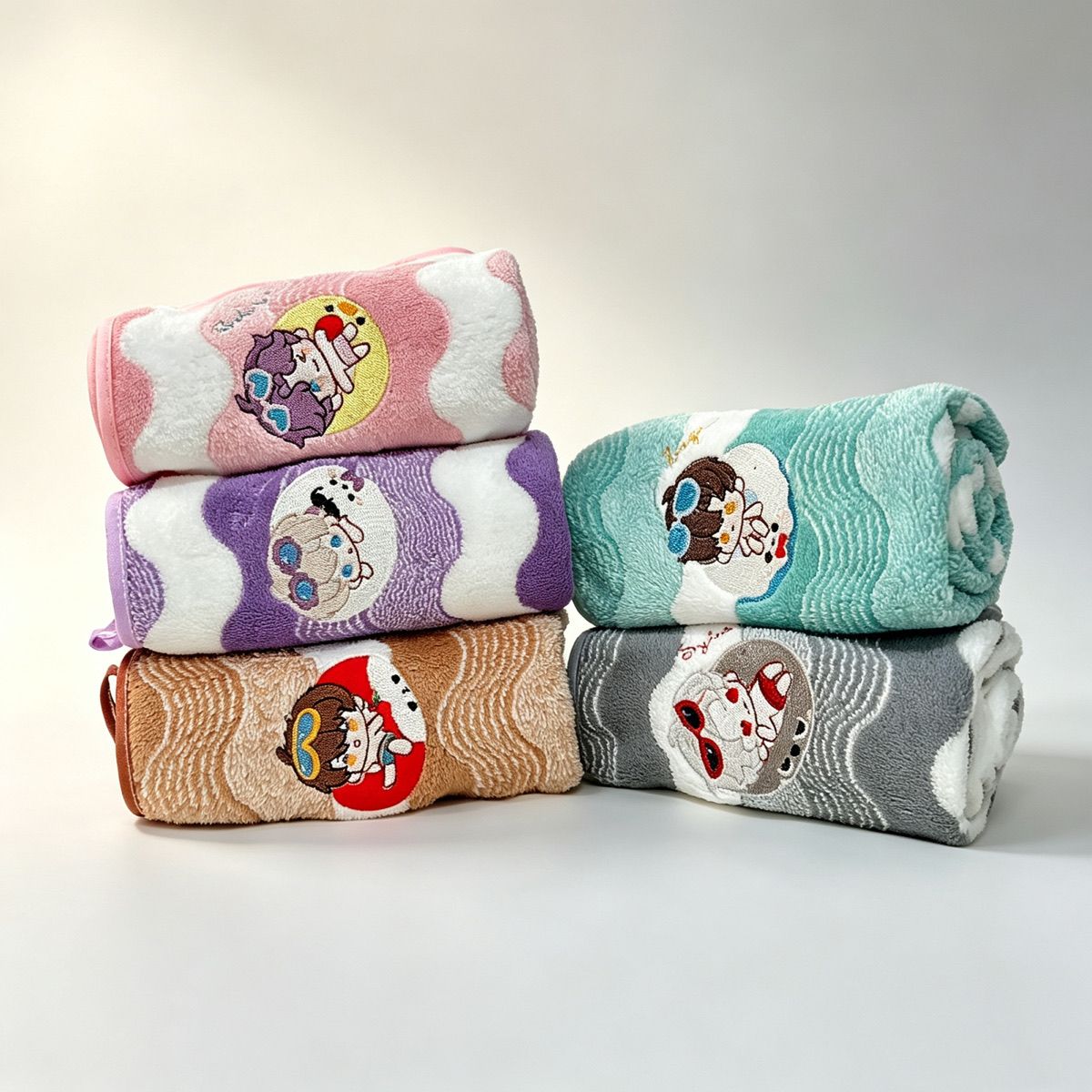 Embroidery Yarns - Anime Love and Deepspace Coral Fleece
