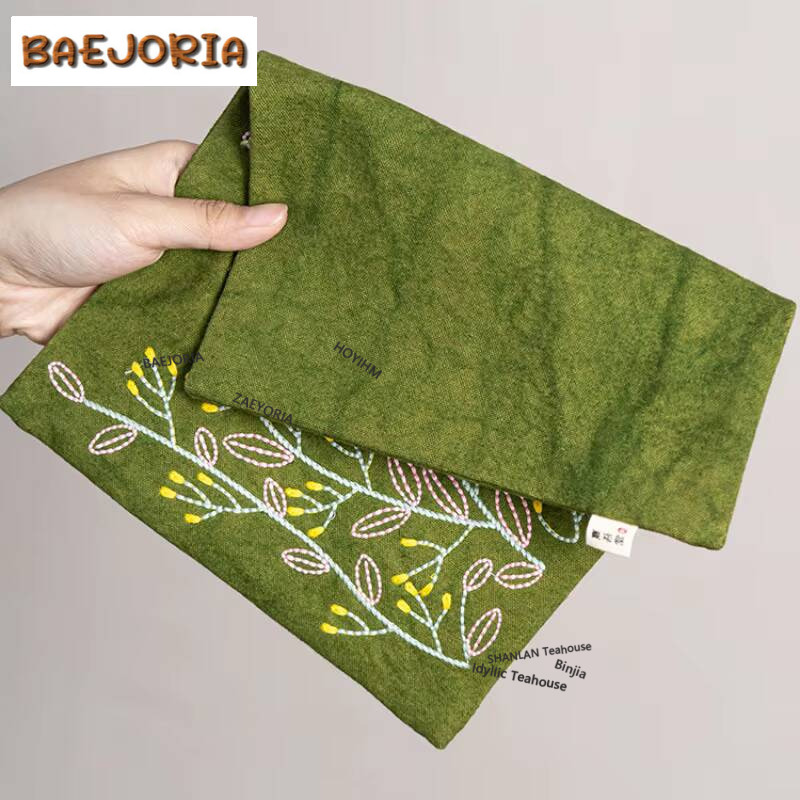 Embroidery Canvas - National Style Handmade Embroidery Canvas Tea