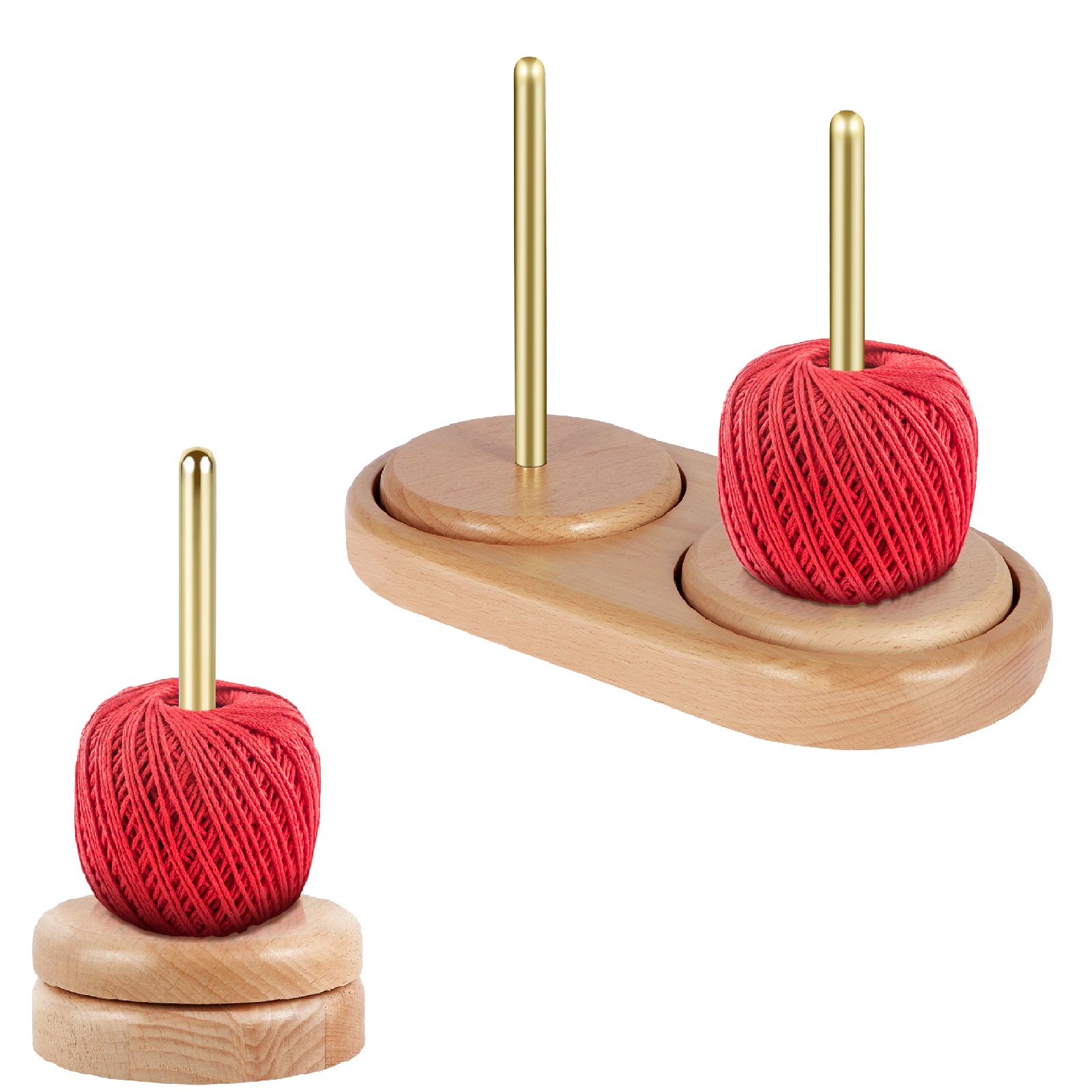 Embroidery Yarns - Yarn Ball Holder Rotatable Wool Ball