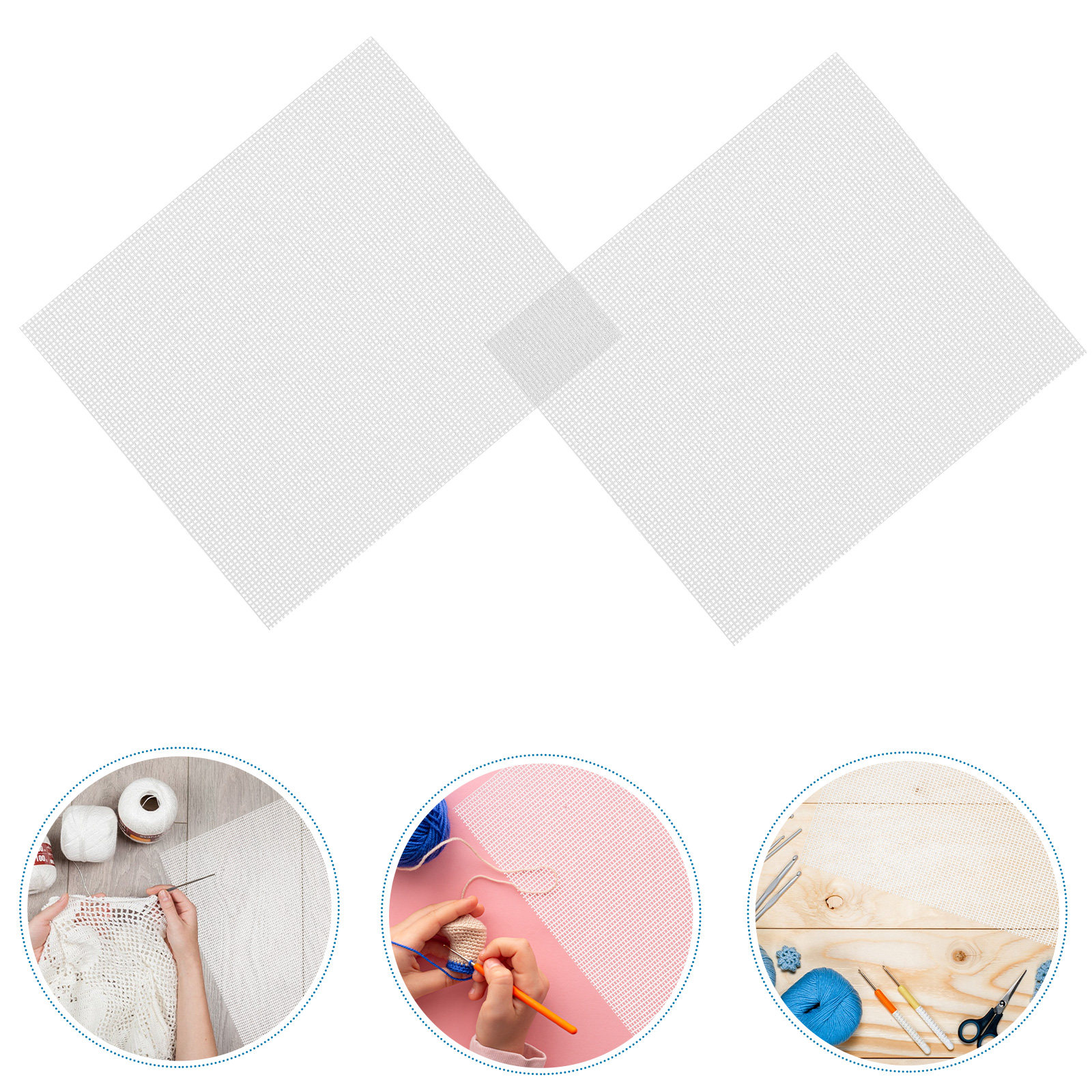 4Pcs Plastic Canvas Mesh Sheet - Embroidery Canvas ulasan dan harga