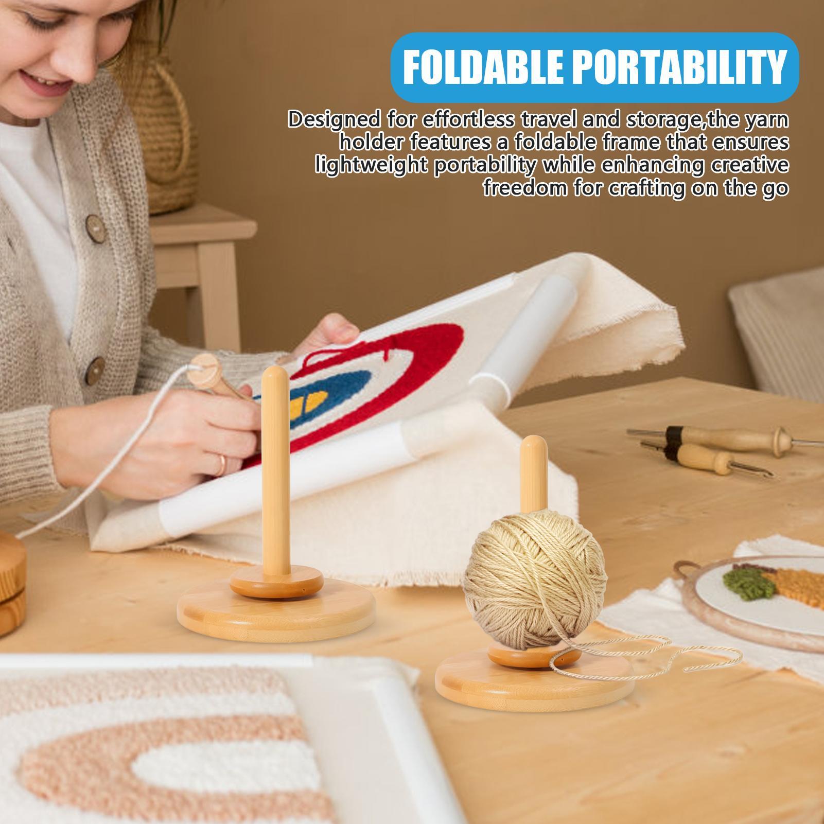 Yarn Holder Knitting Yarn Wind - Embroidery Yarns ulasan dan harga