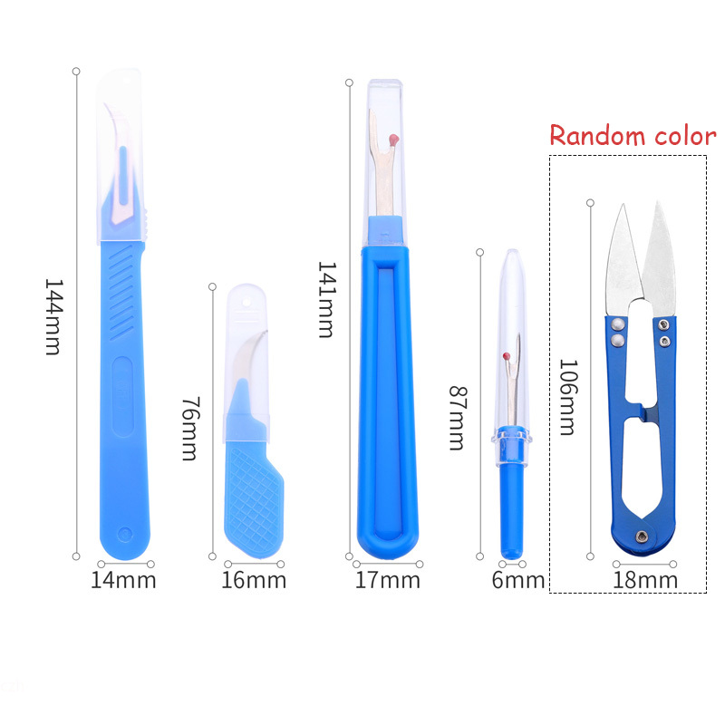 5Pcs Blue Sewing Ripper Kit wi - Embroidery Yarns ulasan dan harga