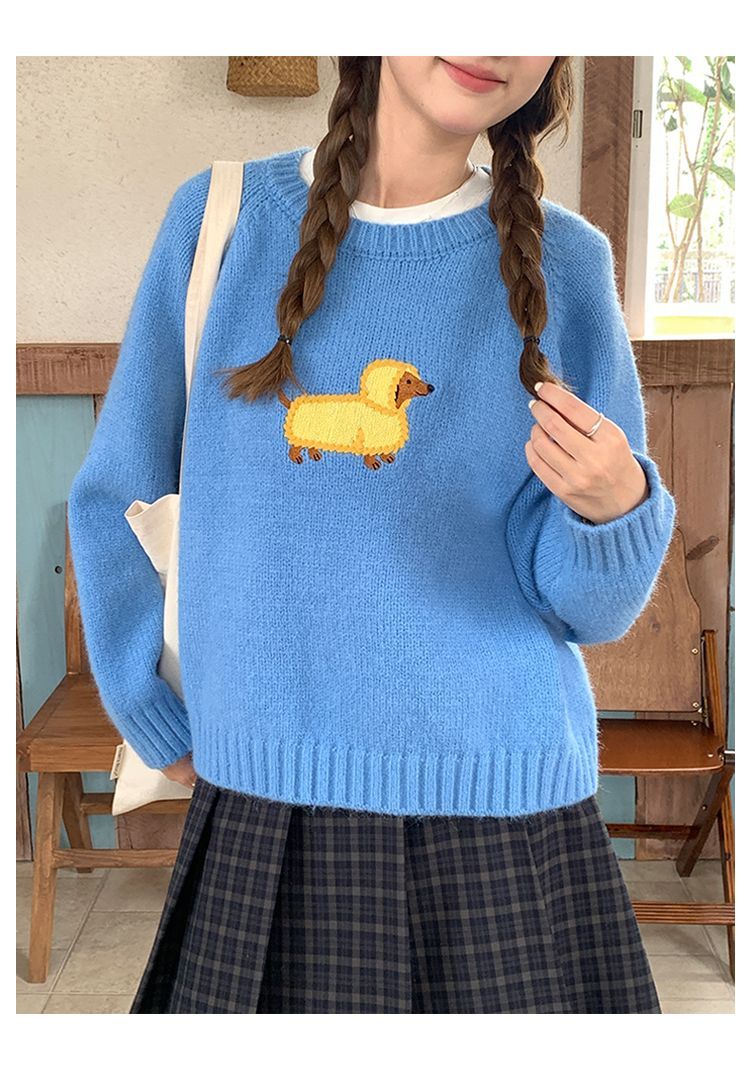 America Hip Hop Funny Dog Embr - Embroidery Yellow ulasan dan harga