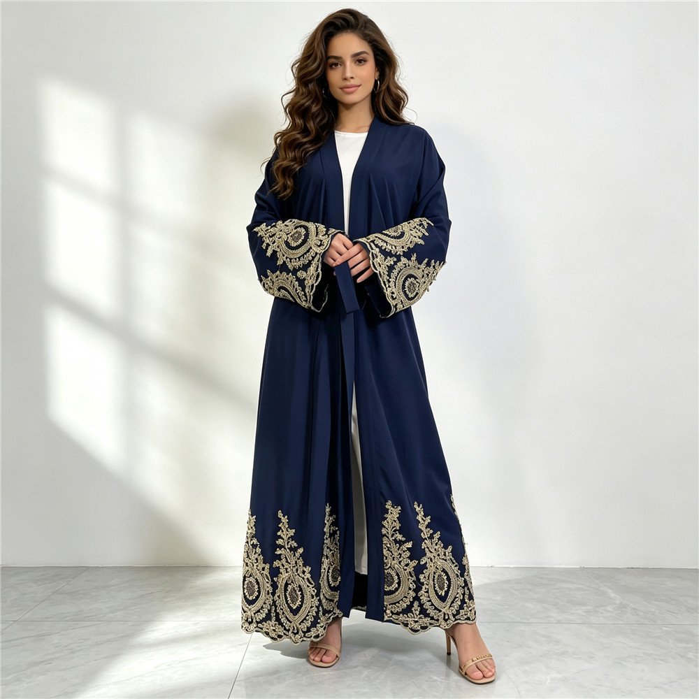 New Abaya Dubai Luxury Kimono  - Embroidery Kebaya ulasan dan harga