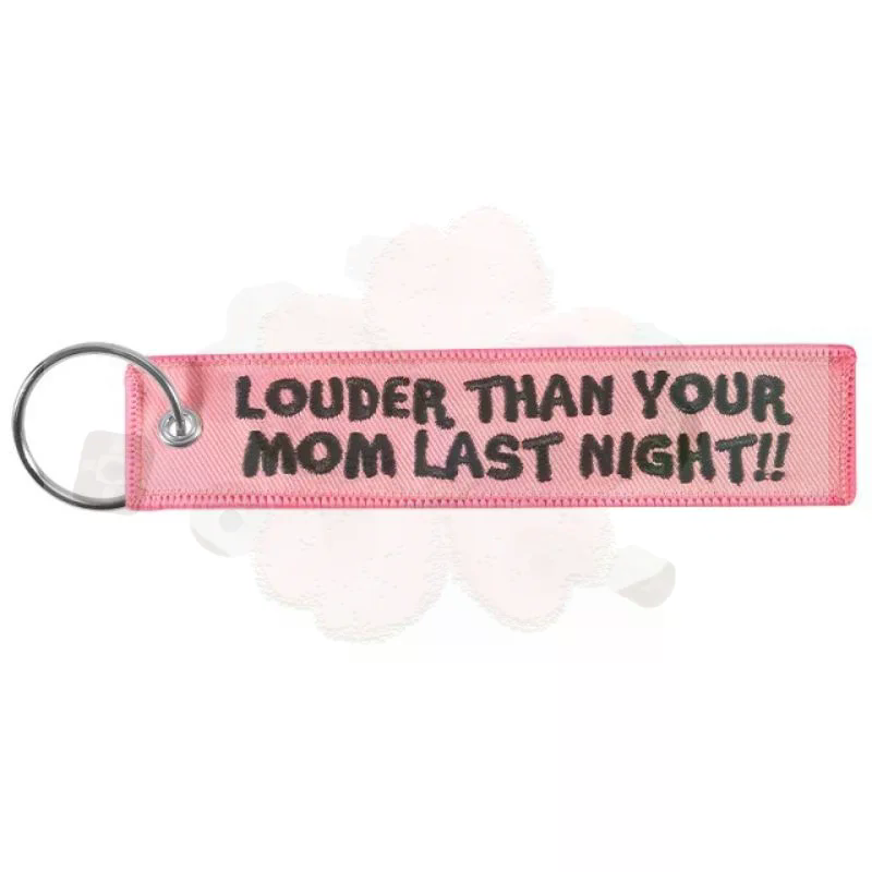 LOUDER THAN YOUR MOM Quotes Ke - Embroidery Quote ulasan dan harga