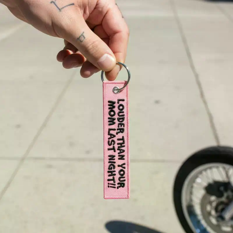 LOUDER THAN YOUR MOM Quotes Ke - Embroidery Quote ulasan dan harga