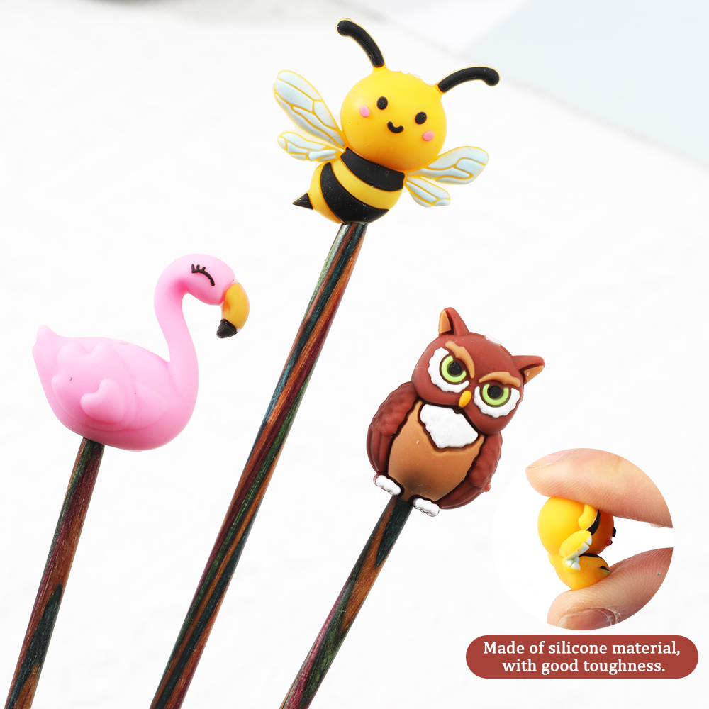 Knitting Needle Stoppers Needl - Embroidery Quilt Cover ulasan dan harga
