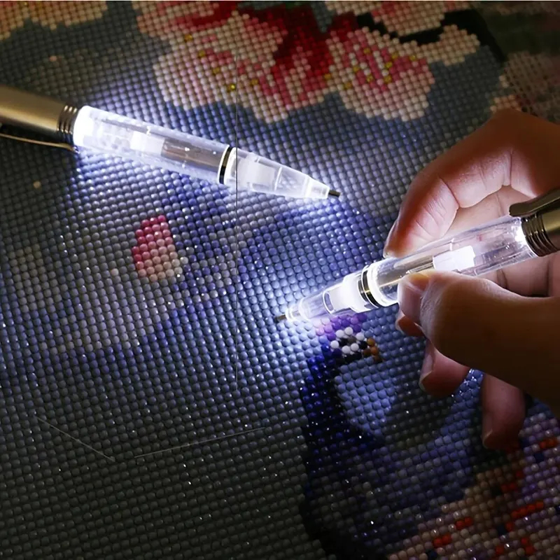 LED Light Diamond Painting Pen - Embroidery Computer ulasan dan harga
