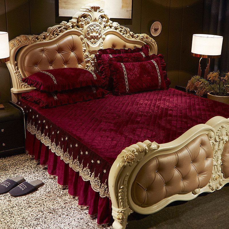 AI WINSURE-Embroidery Lace Vel - Embroidery Quilt Cover ulasan dan harga