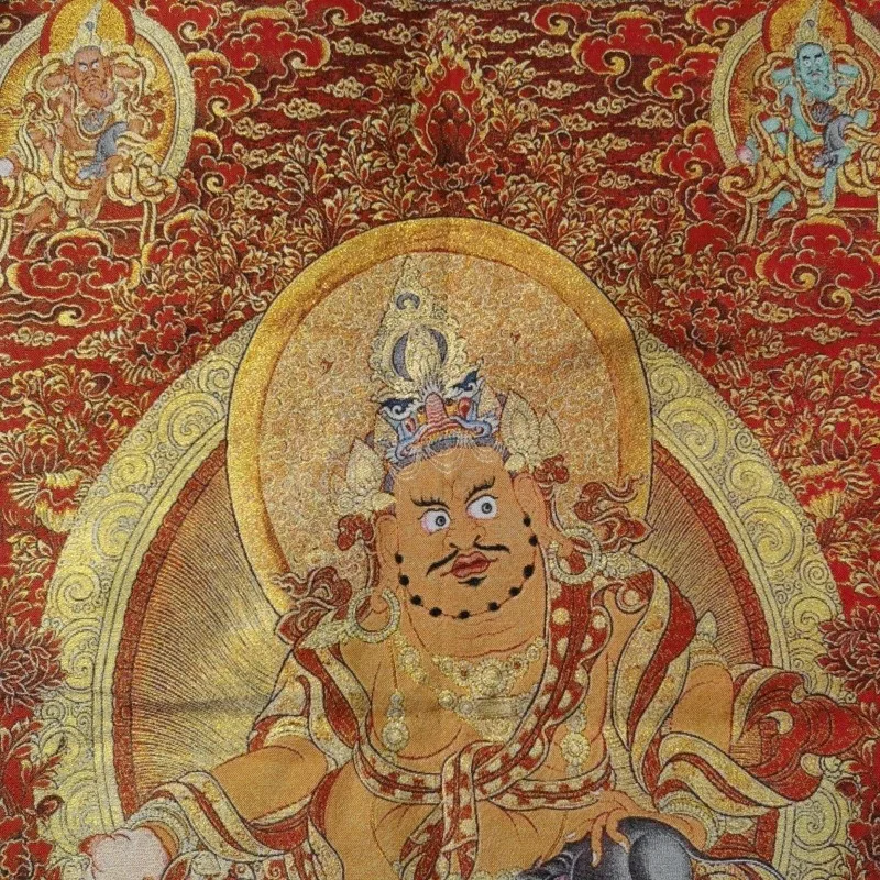 Tibetan Buddhism Yellow Wealth - Embroidery Yellow ulasan dan harga