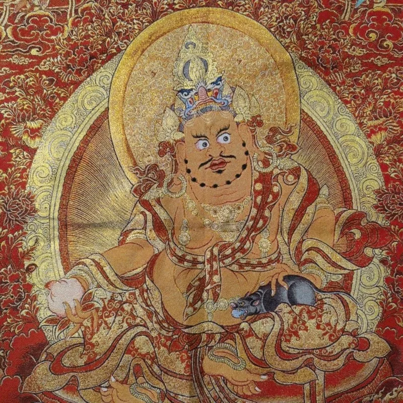 Tibetan Buddhism Yellow Wealth - Embroidery Yellow ulasan dan harga