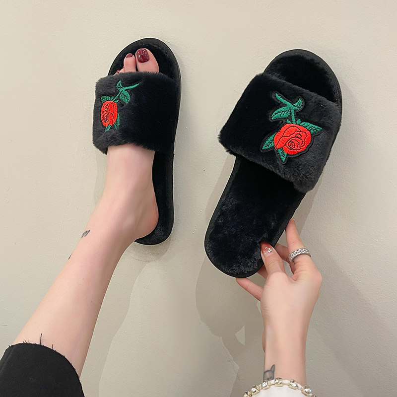 Women Autumn Winter Rose Flowe - Embroidery Roses ulasan dan harga