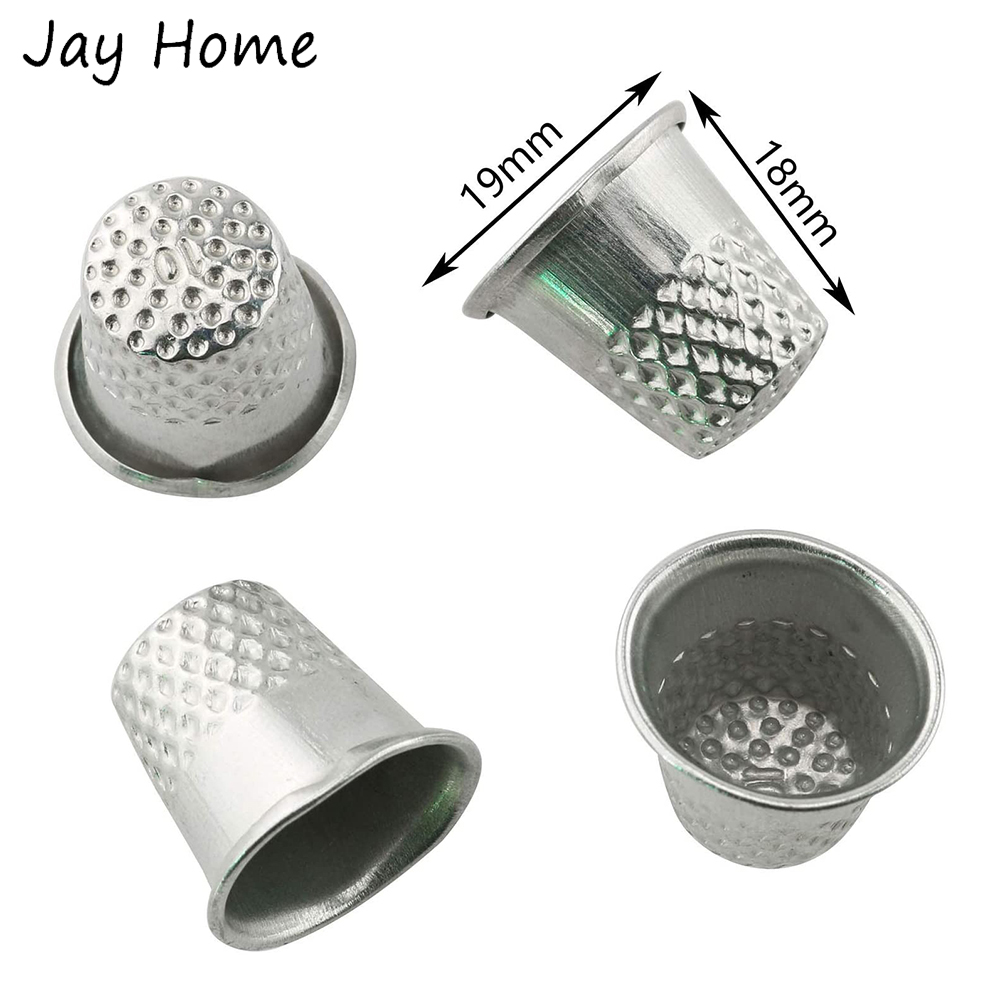 5/10Pcs Silver Sewing Thimbles - Embroidery Quilt Cover ulasan dan harga