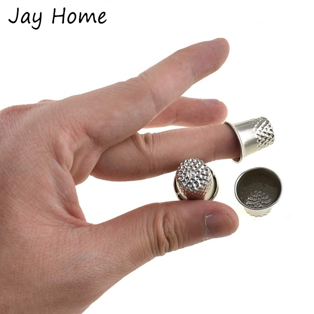 5/10Pcs Silver Sewing Thimbles - Embroidery Quilt Cover ulasan dan harga