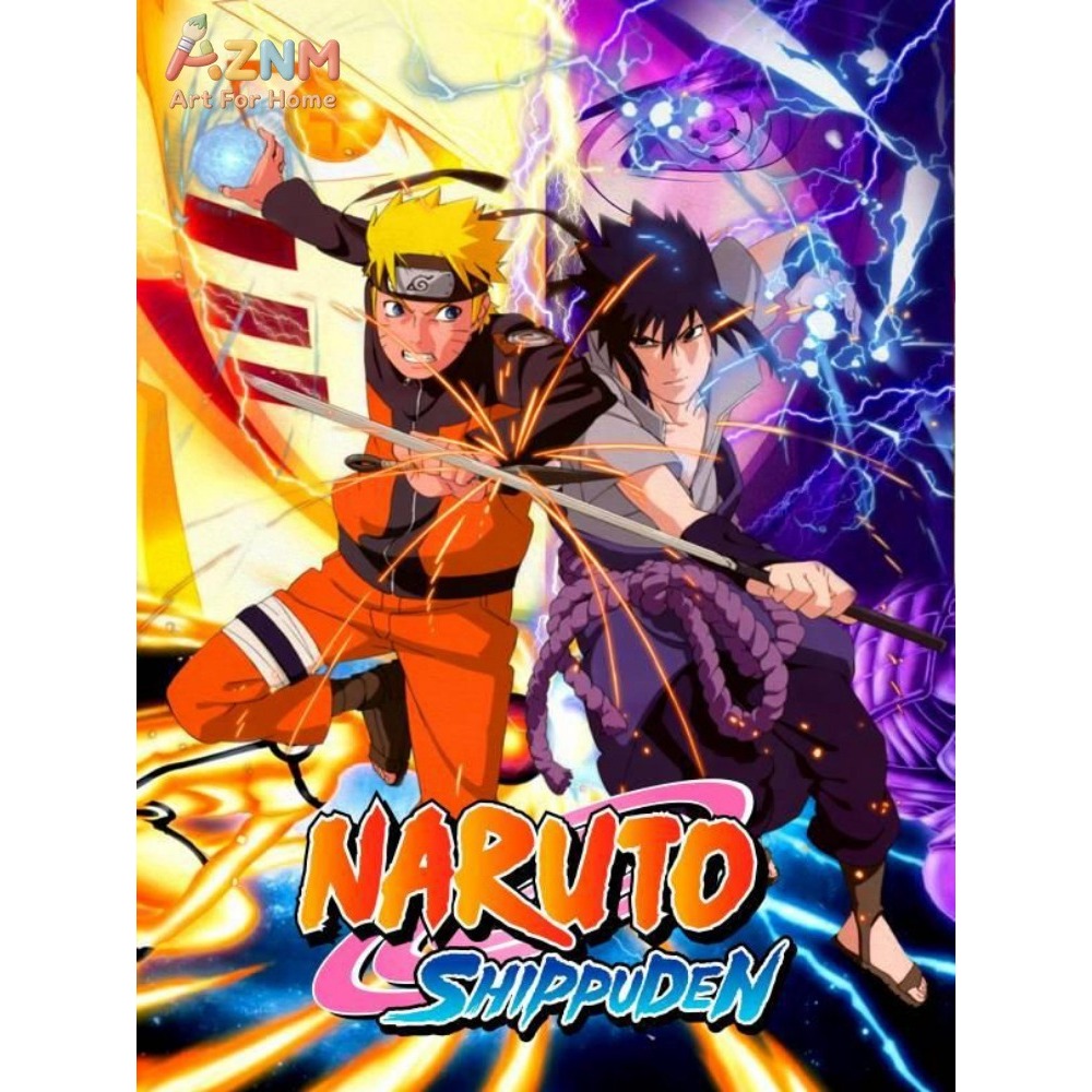 Frameless 1pc Naruto Class Sev - Embroidery Canvas ulasan dan harga
