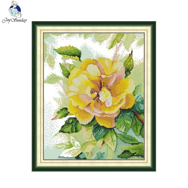 Joy Sunday Cross Stitch Kit Ye - Embroidery Yellow ulasan dan harga