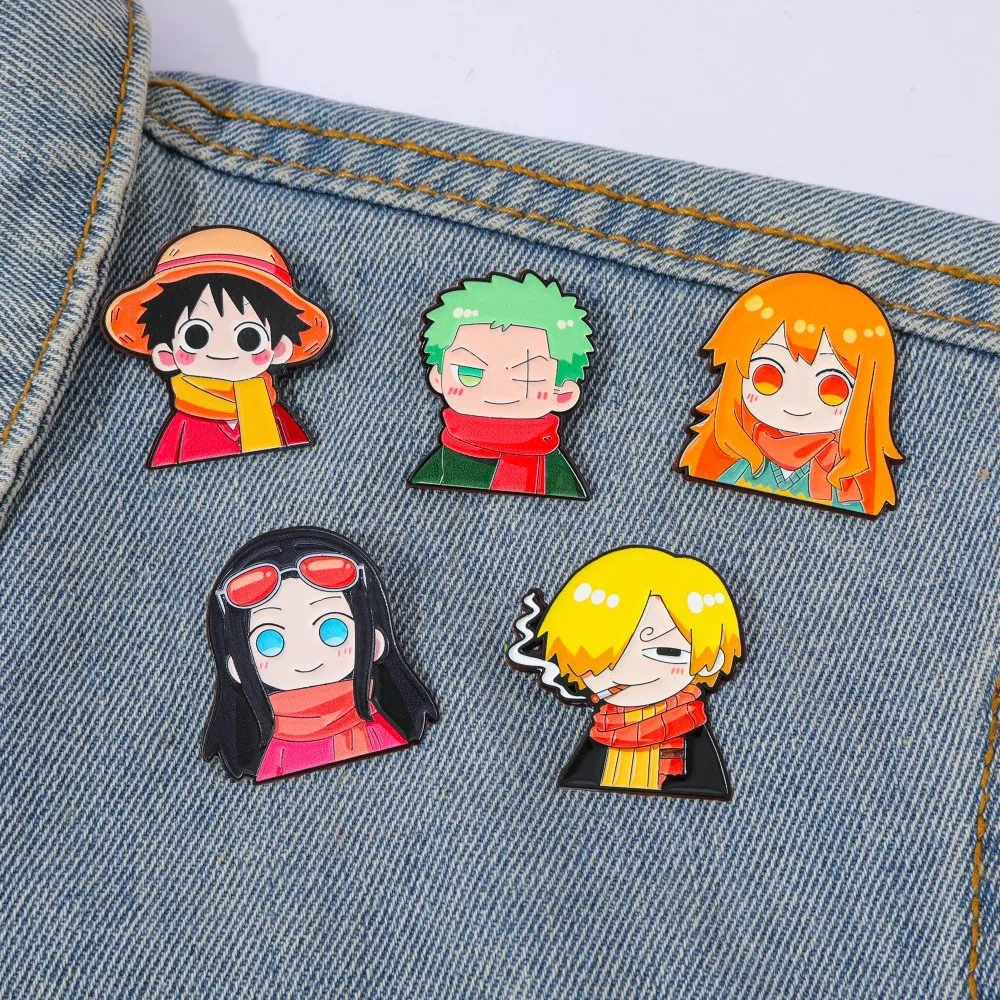 5 Pcs Cute Anime Cartoon Brooc - Embroidery Reddit ulasan dan harga
