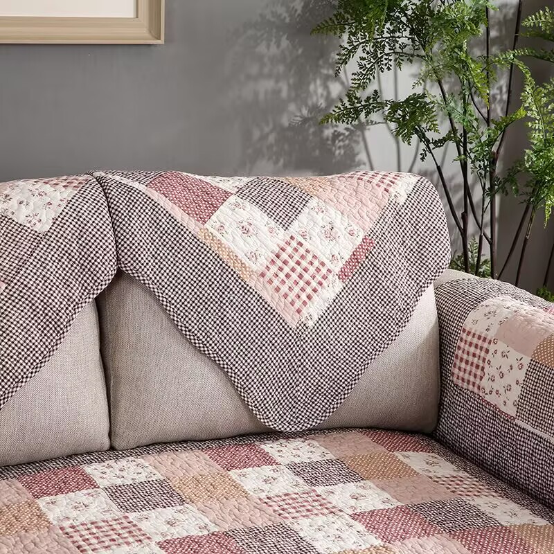 Cotton Quilting Sofa Cushion w - Embroidery Quilt Cover ulasan dan harga