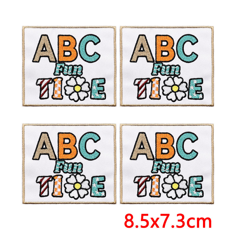 5PCS/Lots Positive Energy Text - Embroidery Quote ulasan dan harga