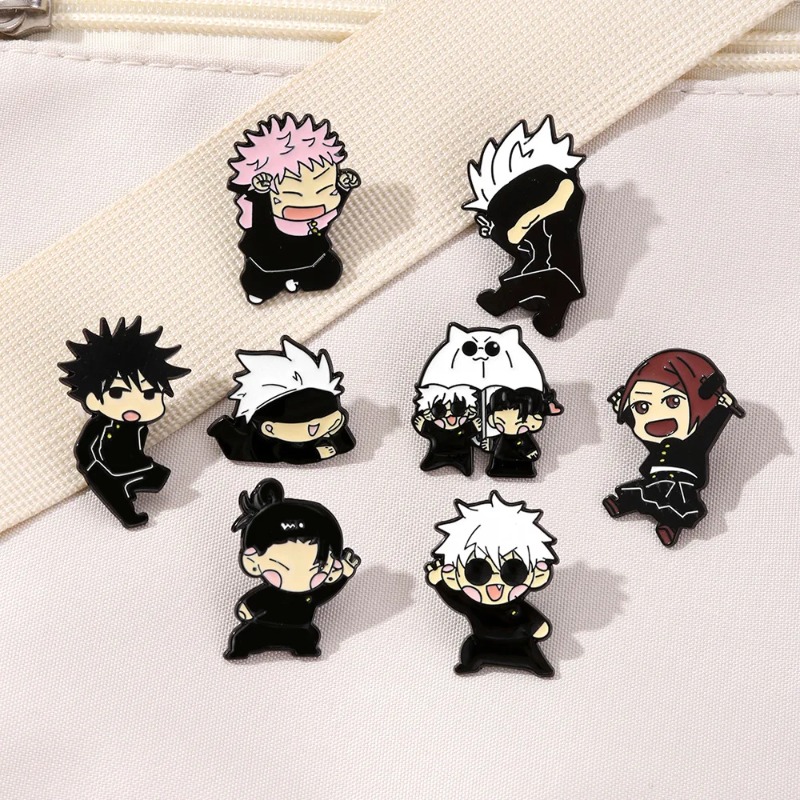 8pcs Anime Itadori Yuji Enamel - Embroidery Reddit ulasan dan harga