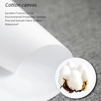 White Flower Tree and Golden L - Embroidery Canvas ulasan dan harga