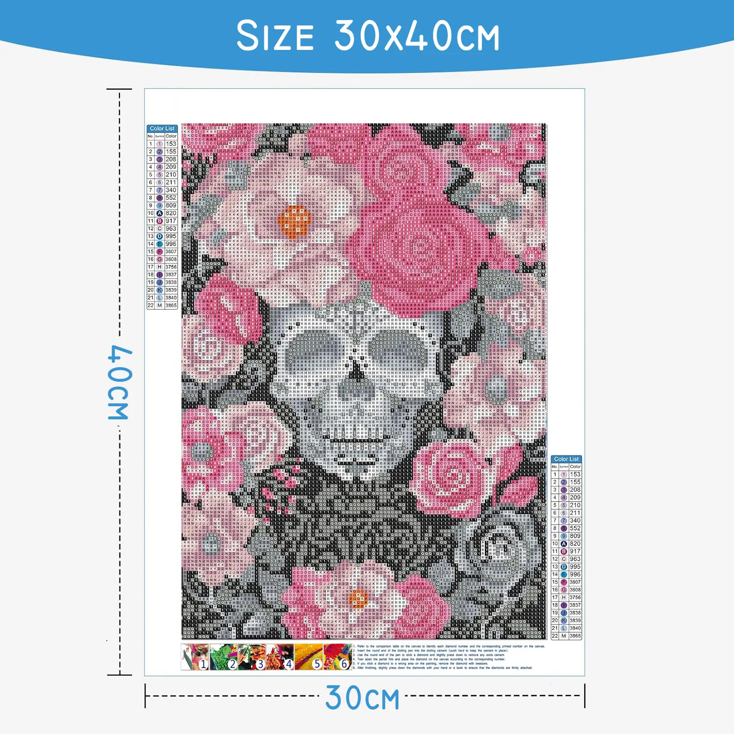 DIY 5D Diamond Painting Kit Go - Embroidery Style ulasan dan harga