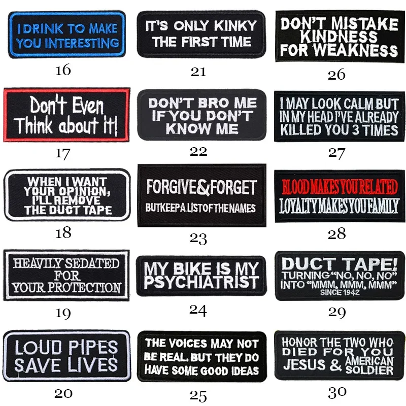 Black White English Alphabet S - Embroidery Quote ulasan dan harga