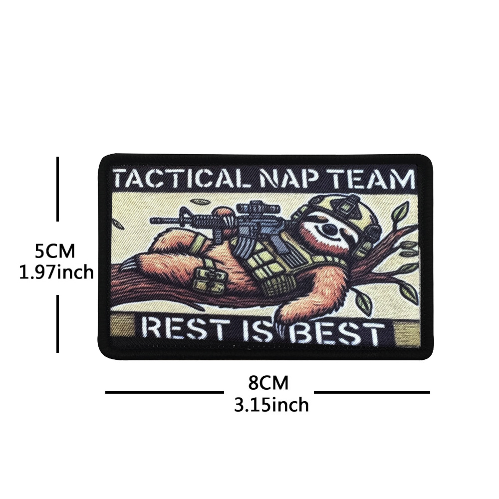 Funny Animal Morale Patches -  - Embroidery Quote ulasan dan harga