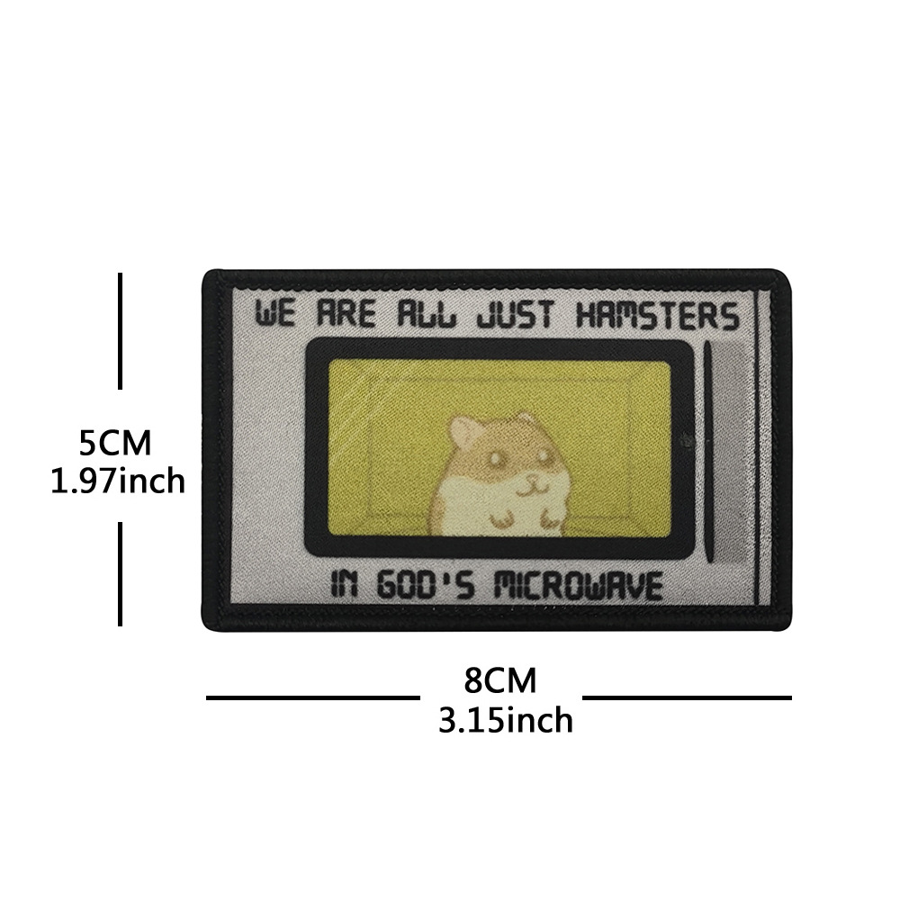Funny Animal Morale Patches -  - Embroidery Quote ulasan dan harga