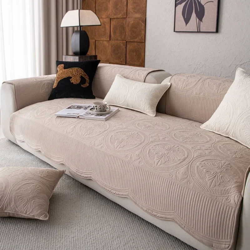 1pc Thicken Cotton Sofa Slipco - Embroidery Quilt Cover ulasan dan harga