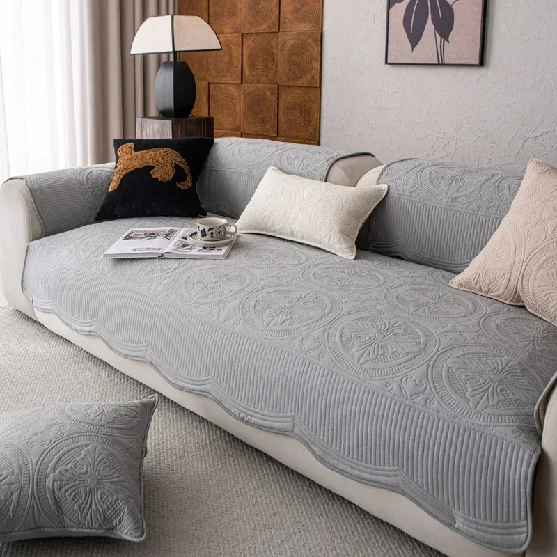 1pc Thicken Cotton Sofa Slipco - Embroidery Quilt Cover ulasan dan harga