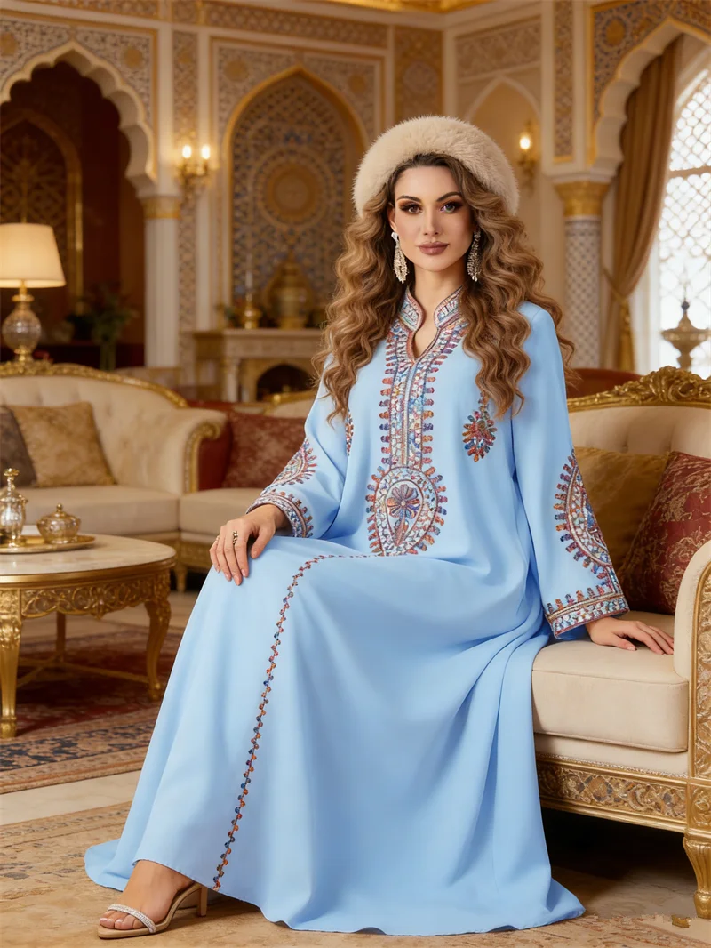 Eid Embroidery Party Dress Wom - Embroidery Kebaya ulasan dan harga