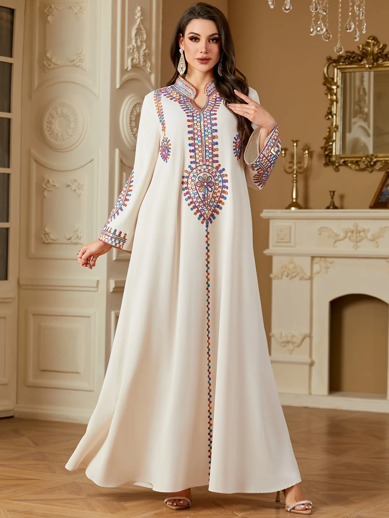 Eid Embroidery Party Dress Wom - Embroidery Kebaya ulasan dan harga