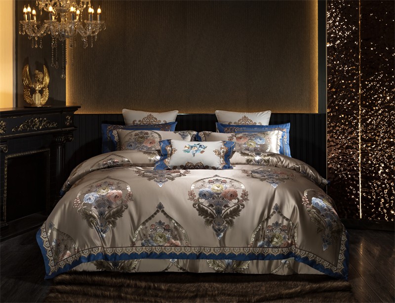 4/6/10Pcs Bedding Set Elegant  - Embroidery Quilt Cover ulasan dan harga